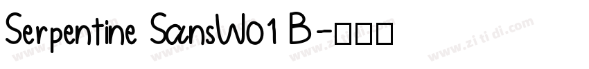 Serpentine SansW01 B字体转换